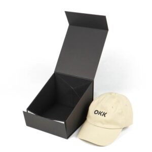 Folding Baseball Cap Magnetic Paper Box