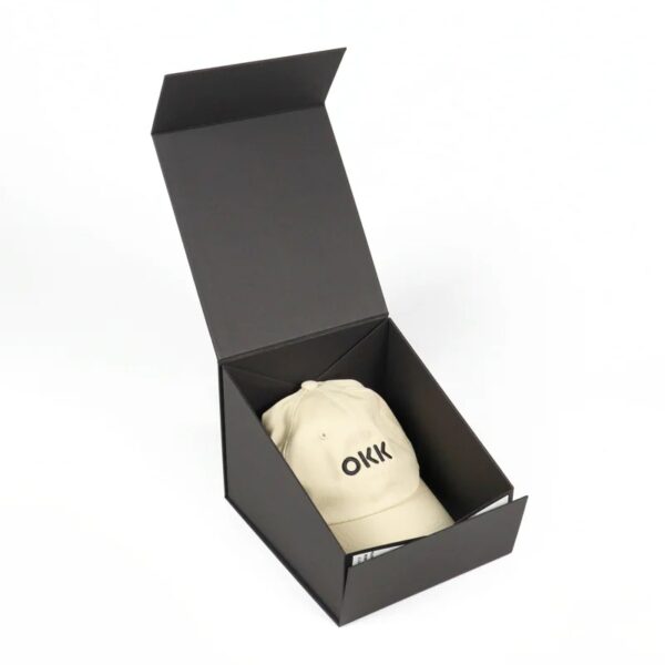 Folding Baseball Cap Magnetic Paper Box