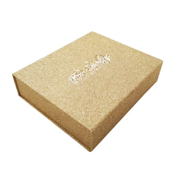Glitter Gold Magnetic Closure Rigid Box