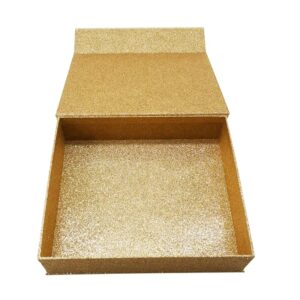 Glitter Gold Magnetic Closure Rigid Box