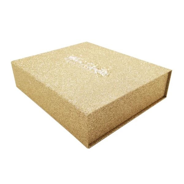 Glitter Gold Magnetic Closure Rigid Box