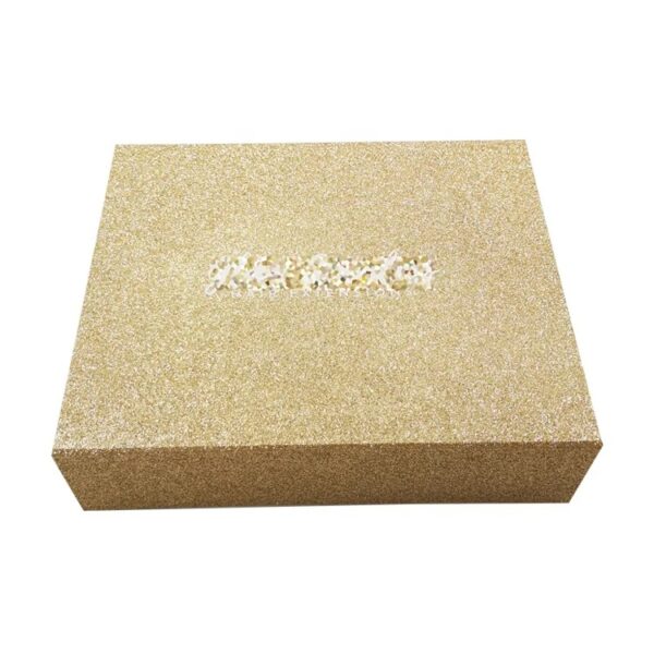 Glitter Gold Magnetic Closure Rigid Box