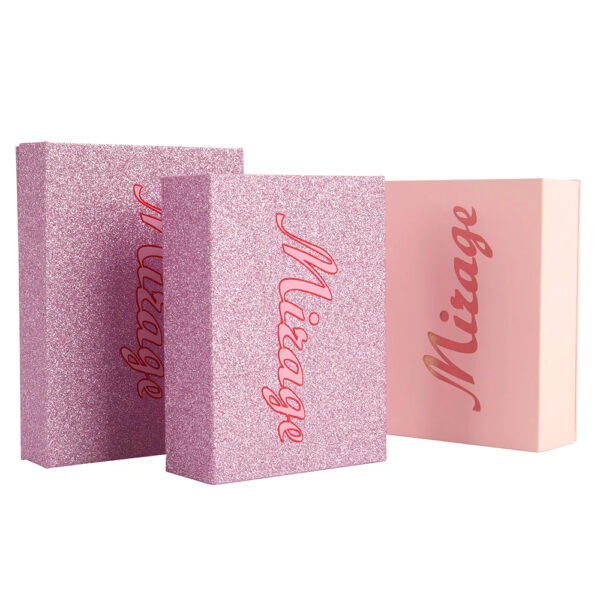 Glitter Paper Cosmetic jewelry Necklace Boxes