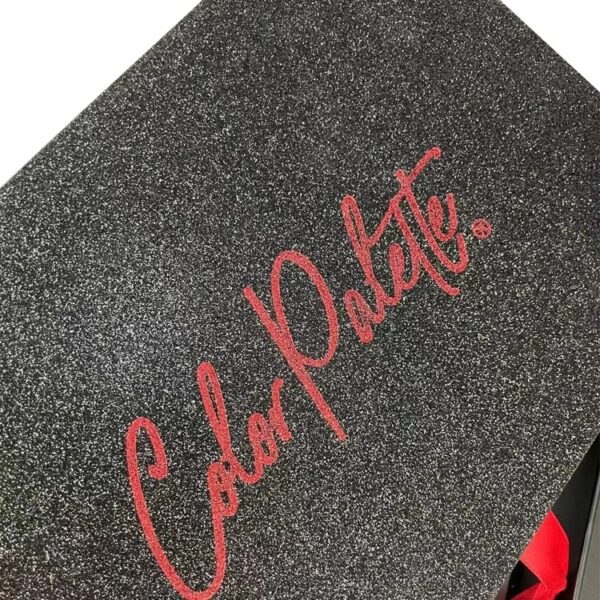 Glitter Paper Red Hot Foil Hair Extension Wig Packaging Box