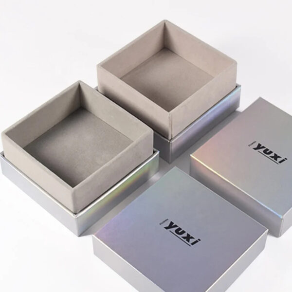 Holographic Laser Paper Jewelry Packaging Box