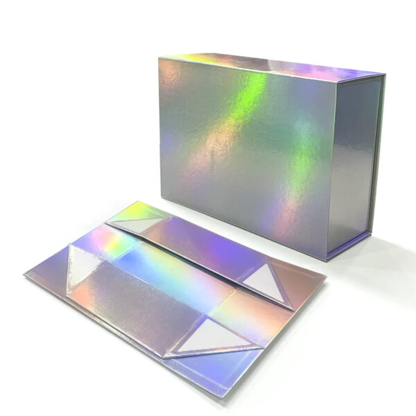 Holographic Paper Collapsible Gift Boxes