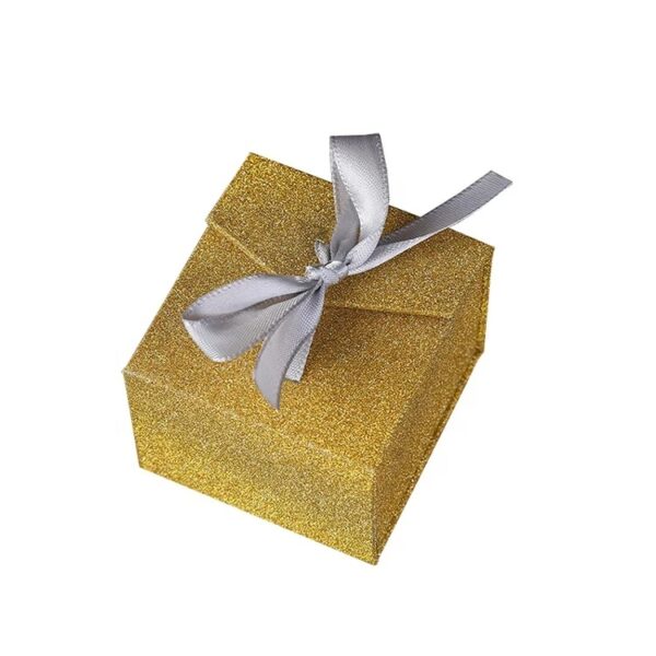 Jewelry Flip Ring Boxes with Ribbon