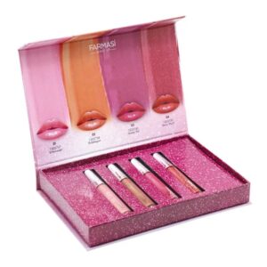 Lipstick Cosmetic Glitter Paper Gift Boxes