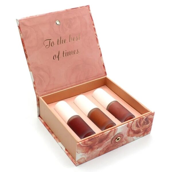Lipstick Cosmetic Glitter Paper Gift Boxes