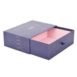 Luxury Cosmetic Drawer Sliding Gift Box with Ribbon