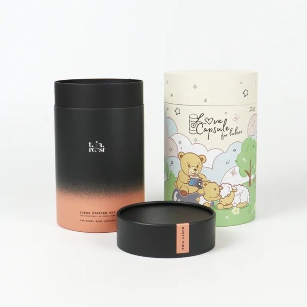 Powder Coffee Tea Food Cylinder Box