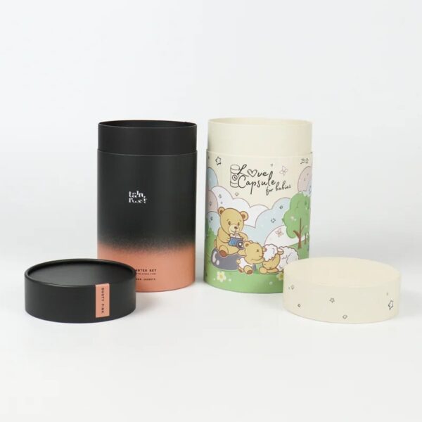 Powder Coffee Tea Food Cylinder Box