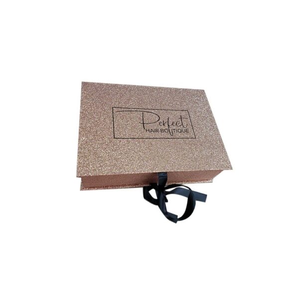 Wig Hair Extension Glitter Magnetic Closure Paper Box